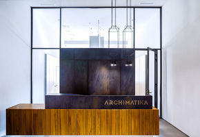 Стационарные перегородки в проекте Новый офис компании «ARCHIMATIKA»